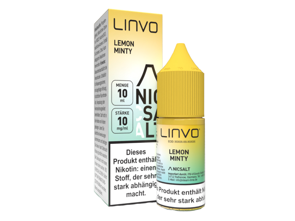 Linvo - Lemon Minty - Nikotinsalz Liquid 20 mg/ml