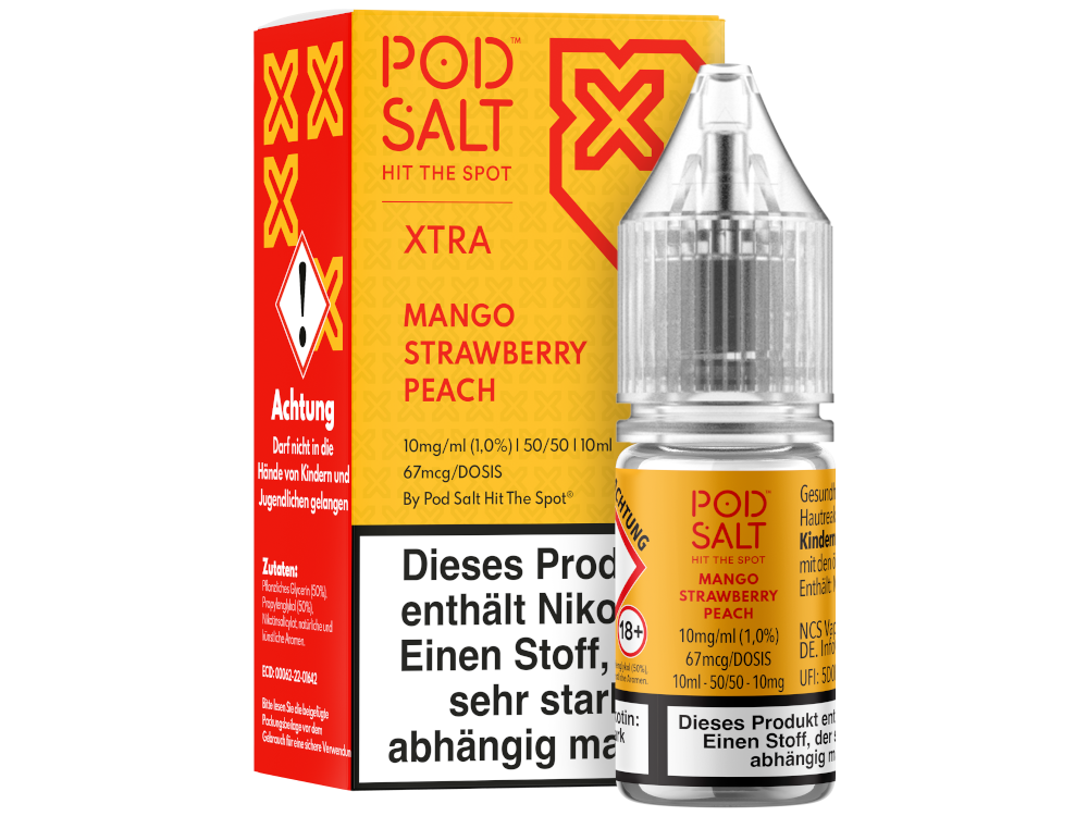 Pod Salt X - Mango Strawberry Peach - Nikotinsalz Liquid