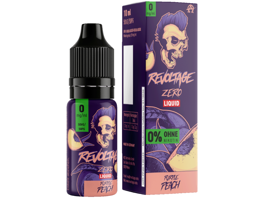 Revoltage - Purple Peach - Hybrid Nikotinsalz Liquid 0 mg/ml