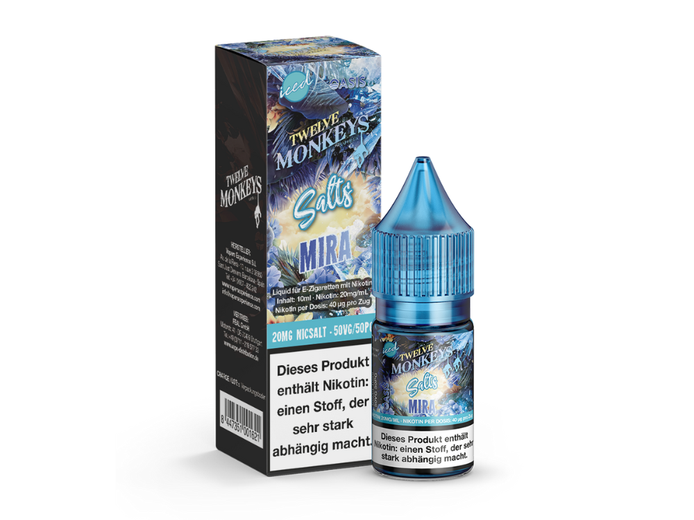 Twelve Monkeys - Iced - Mira - Nikotinsalz Liquid 20 mg/ml