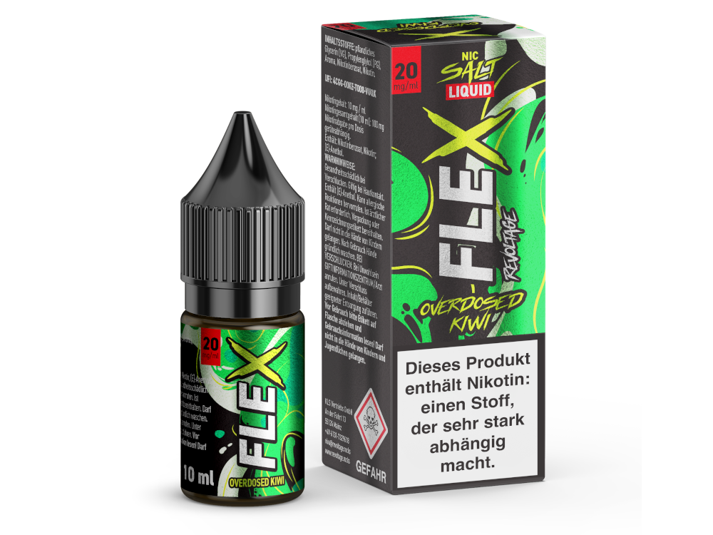 Revoltage - FLEX - Overdosed Kiwi - Nikotinsalz Liquid