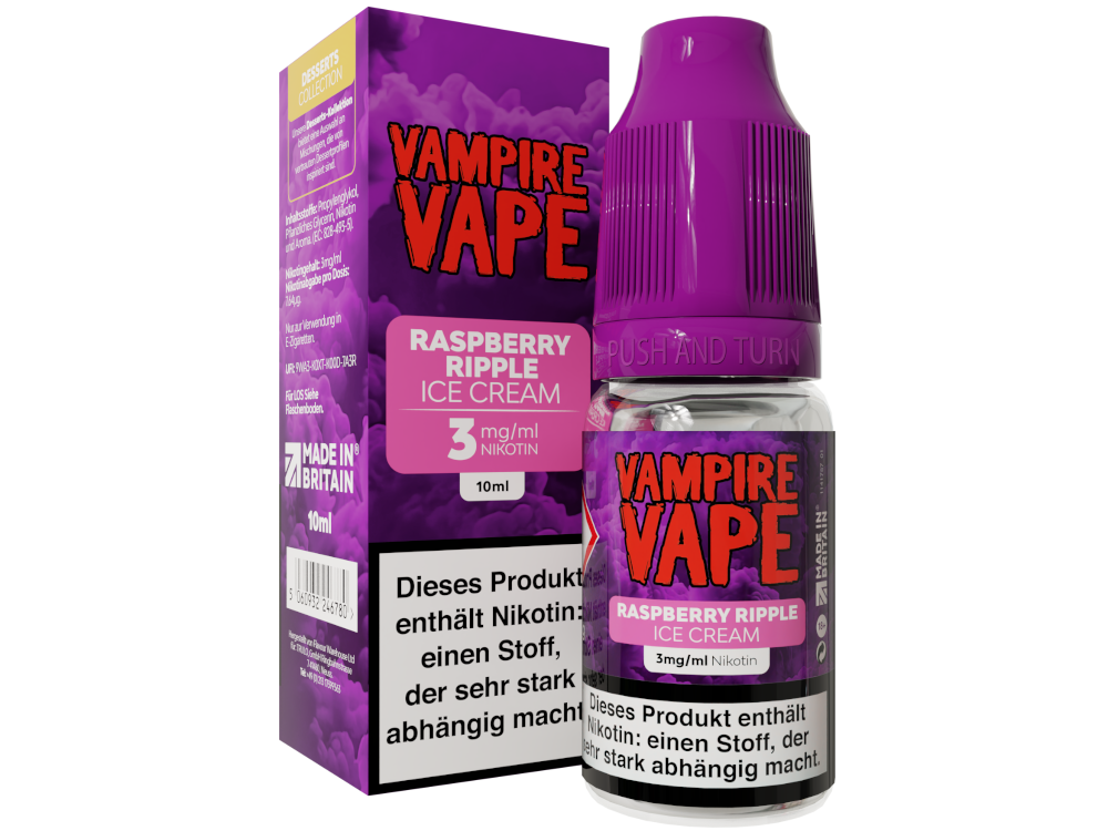 Vampire Vape - Dessert Collection - Raspberry Ripple Ice Cream E-Zigaretten Liquid
