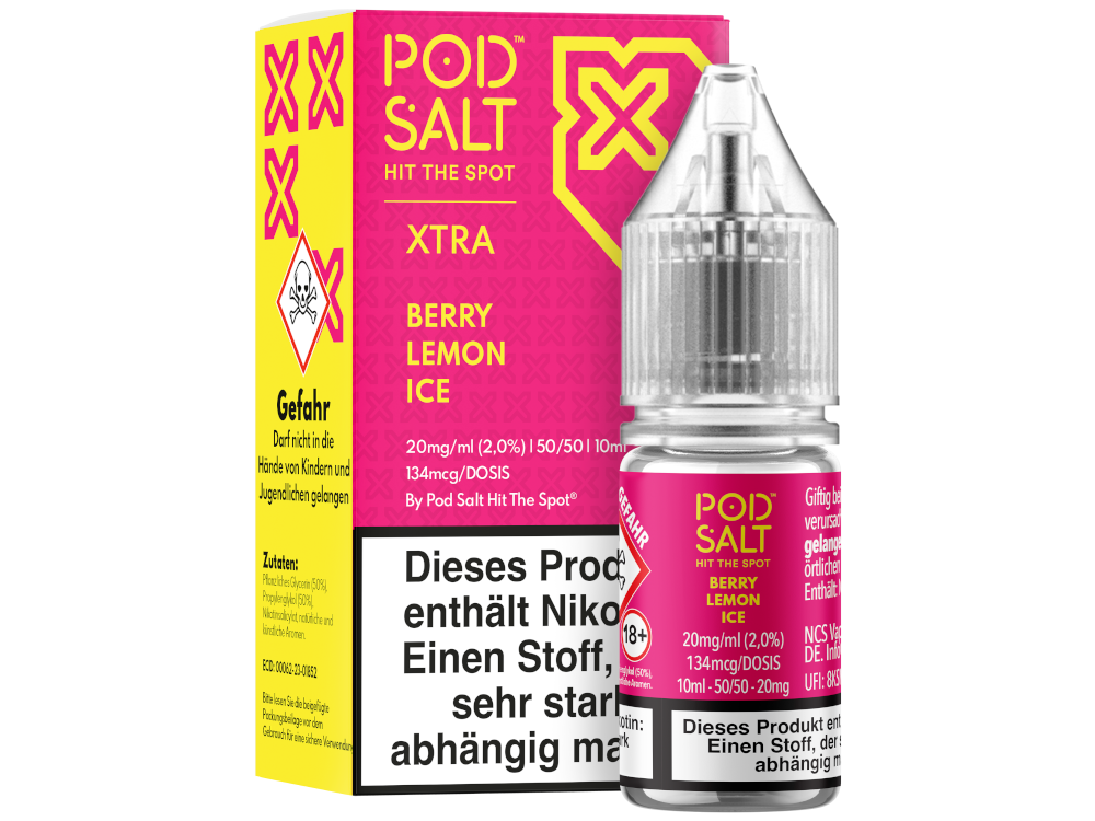 Pod Salt X - Berry Lemon Ice - Nikotinsalz Liquid