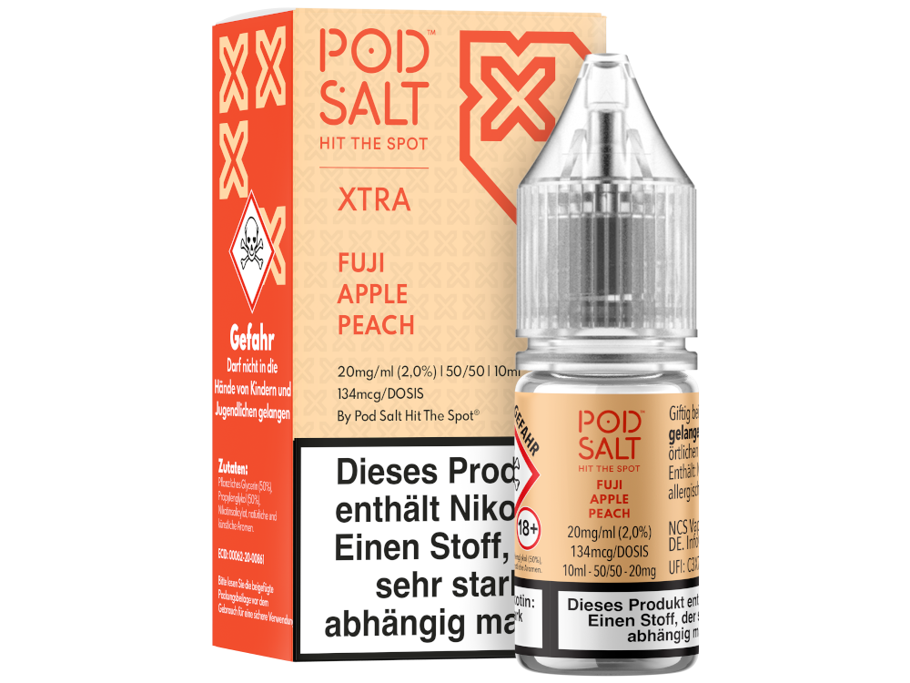 Pod Salt X - Fuji Apple Peach - Nikotinsalz Liquid