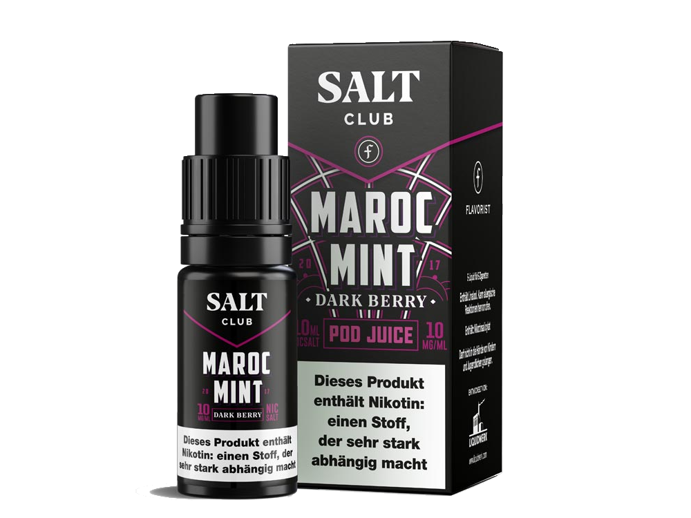 Salt Club - Flavorist Maroc Mint - Dark Berry - Nikotinsalz Liquid