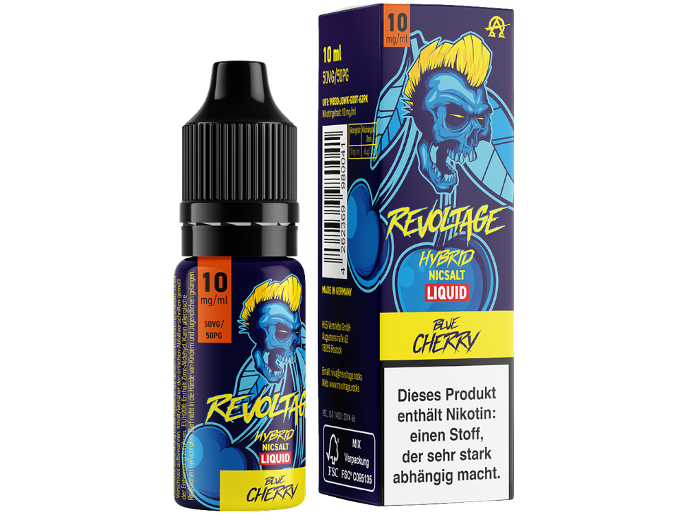 Revoltage - Blue Cherry - Hybrid Nikotinsalz Liquid