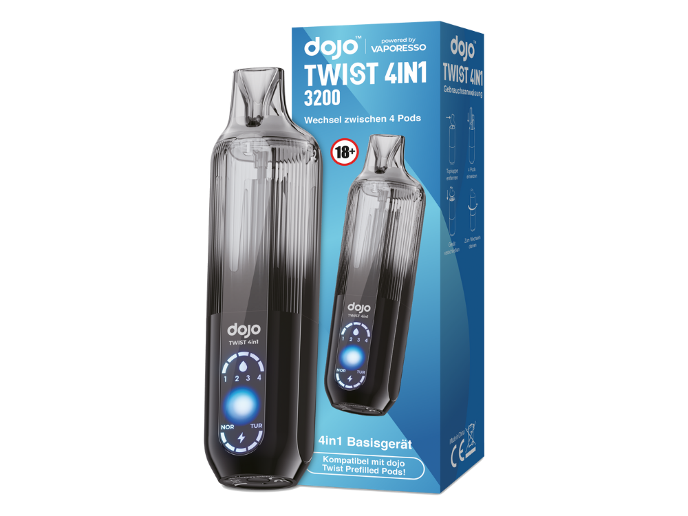 Vaporesso - Dojo - Twist 4in1 Akku 950 mAh (Basisgerät) schwarz