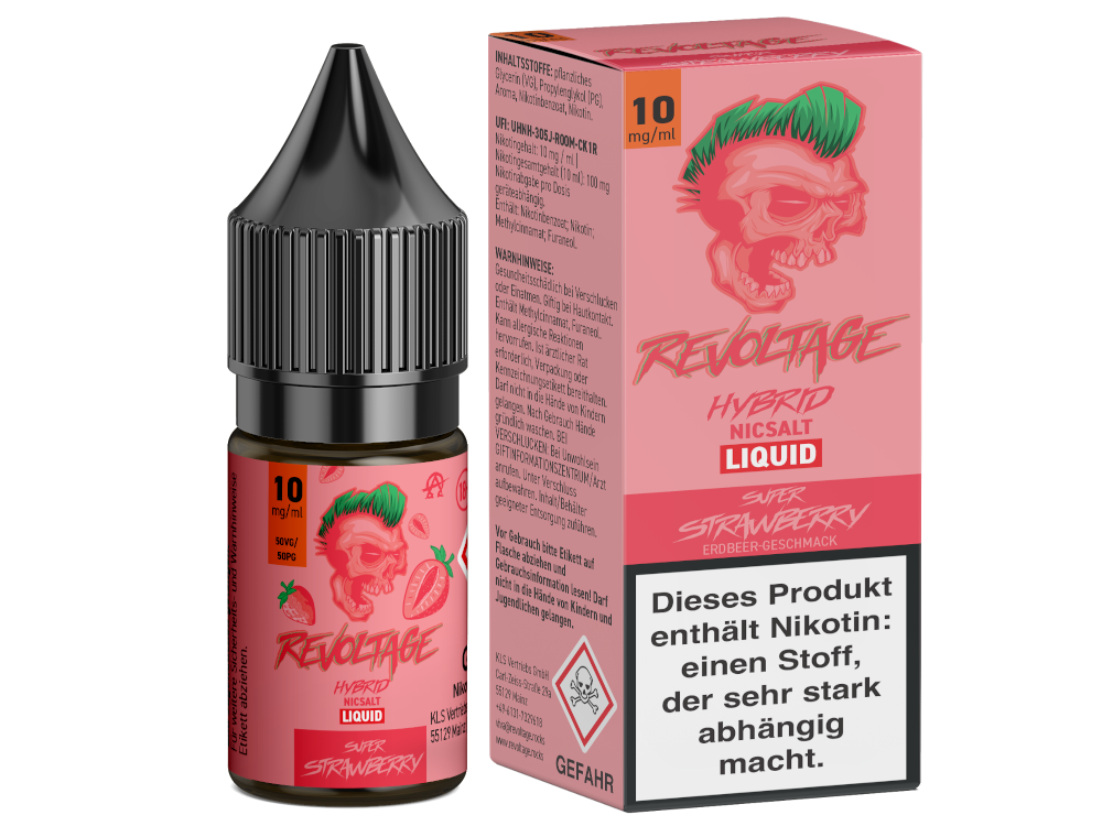 Revoltage - Super Strawberry - Hybrid Nikotinsalz Liquid