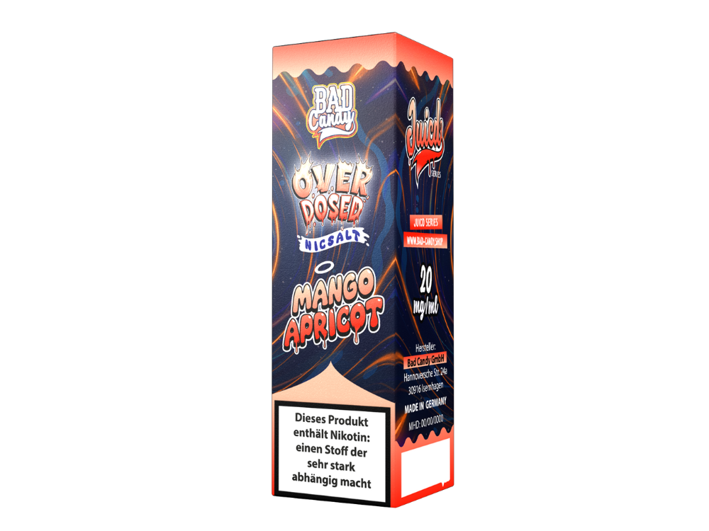 Bad Candy Liquids - Juicd - Overdosed Mango Apricot - Nikotinsalz Liquid