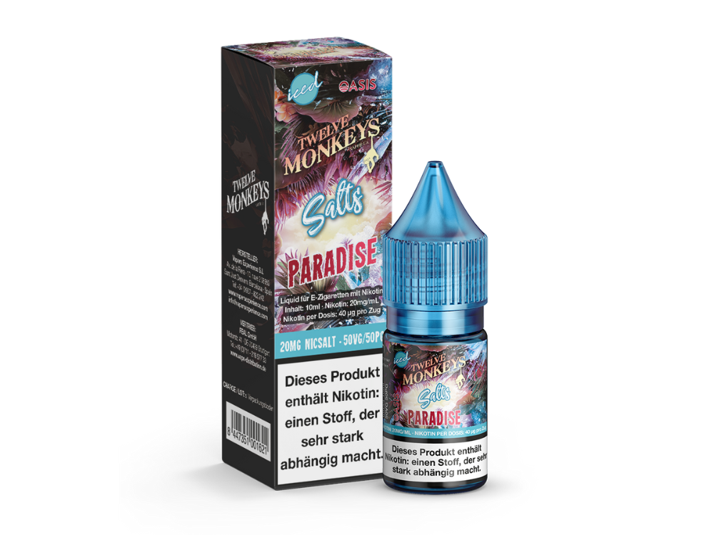 Twelve Monkeys - Iced - Paradise - Nikotinsalz Liquid 20 mg/ml