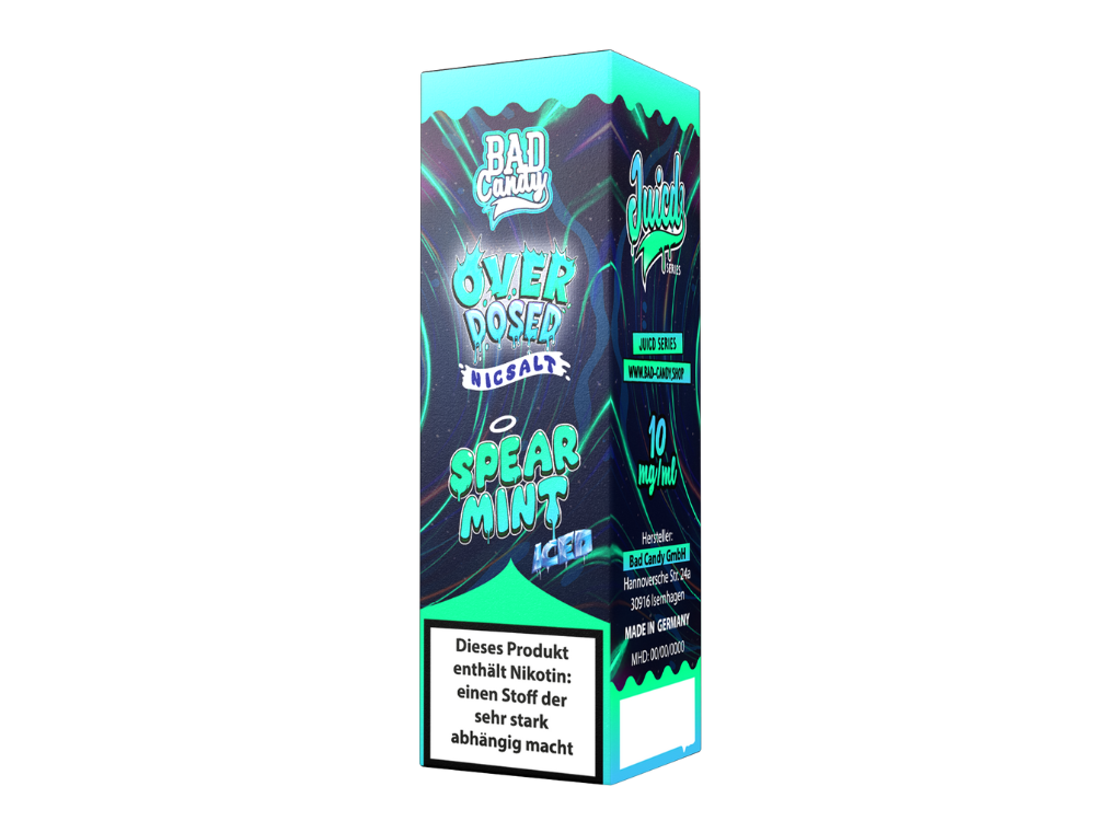 Bad Candy Liquids - Juicd - Overdosed Spearmint - Nikotinsalz Liquid