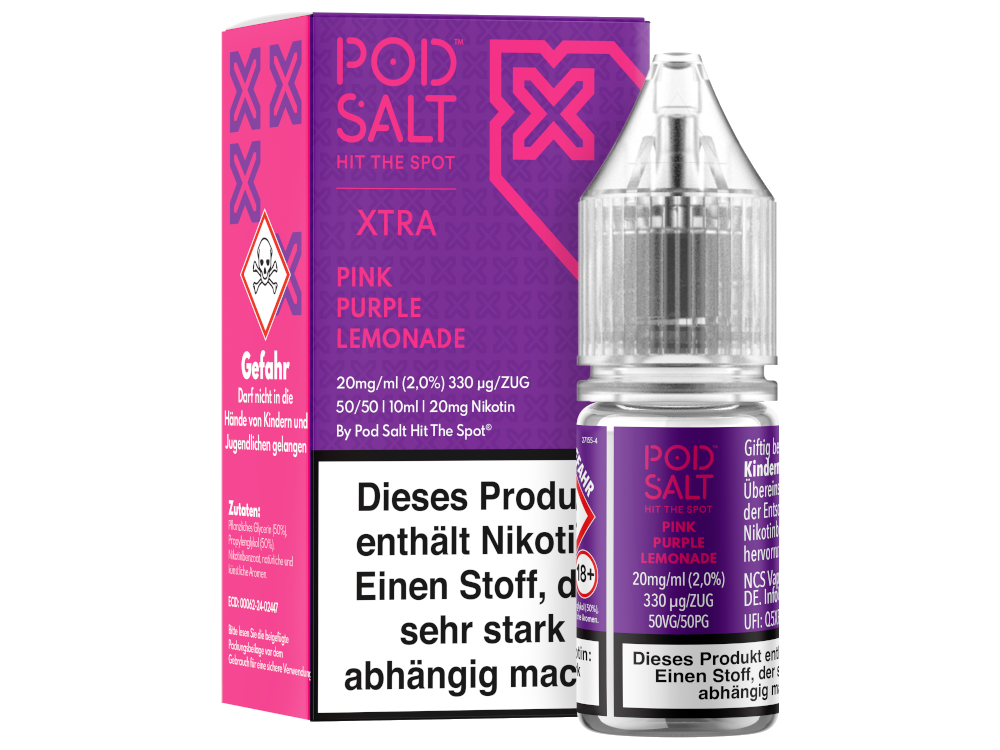 Pod Salt X - Pink Purple Lemonade - Nikotinsalz Liquid