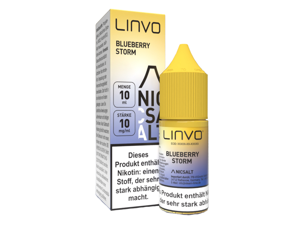 Linvo - Blueberry Storm - Nikotinsalz Liquid 20 mg/ml