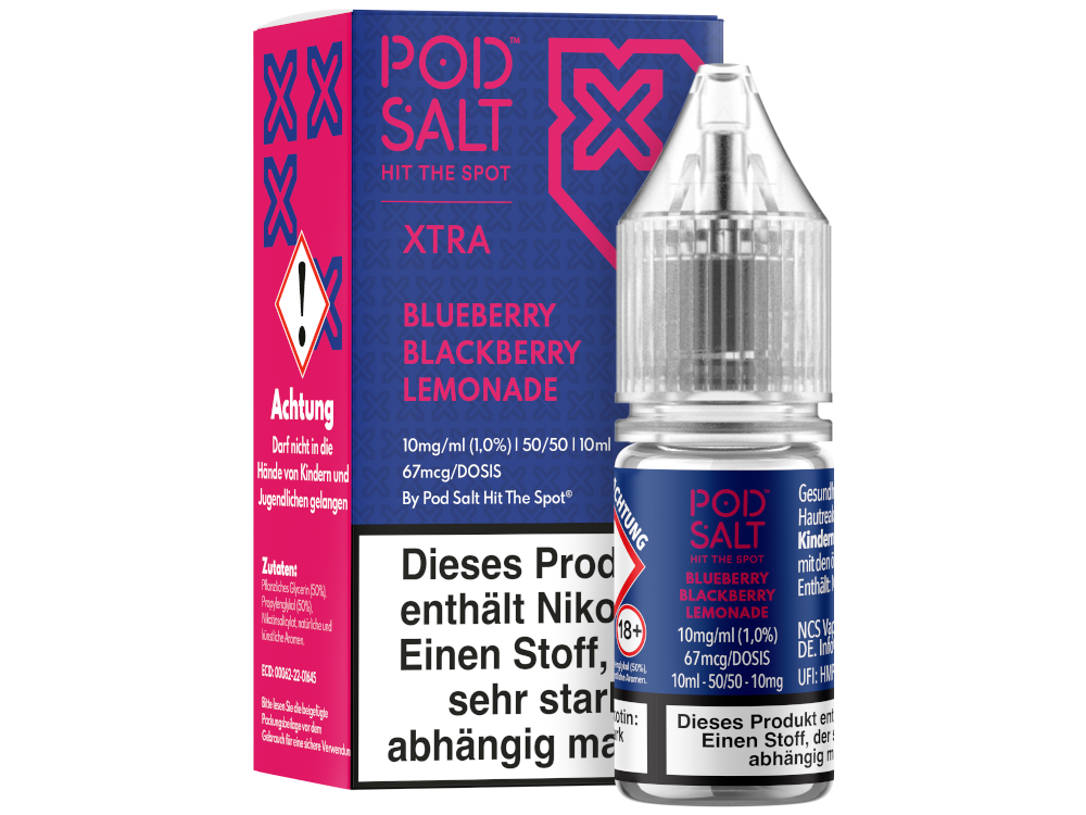 Pod Salt X - Blueberry Blackberry Lemonade - Nikotinsalz Liquid