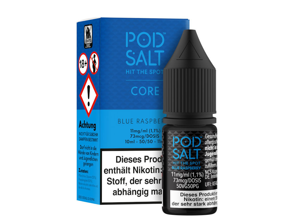 Pod Salt Core - Blue Raspberry - Nikotinsalz Liquid