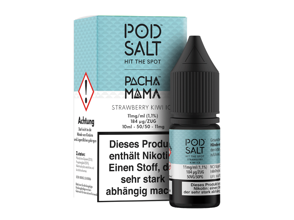 Pod Salt Fusion - Strawberry Kiwi Ice - Nikotinsalz Liquid