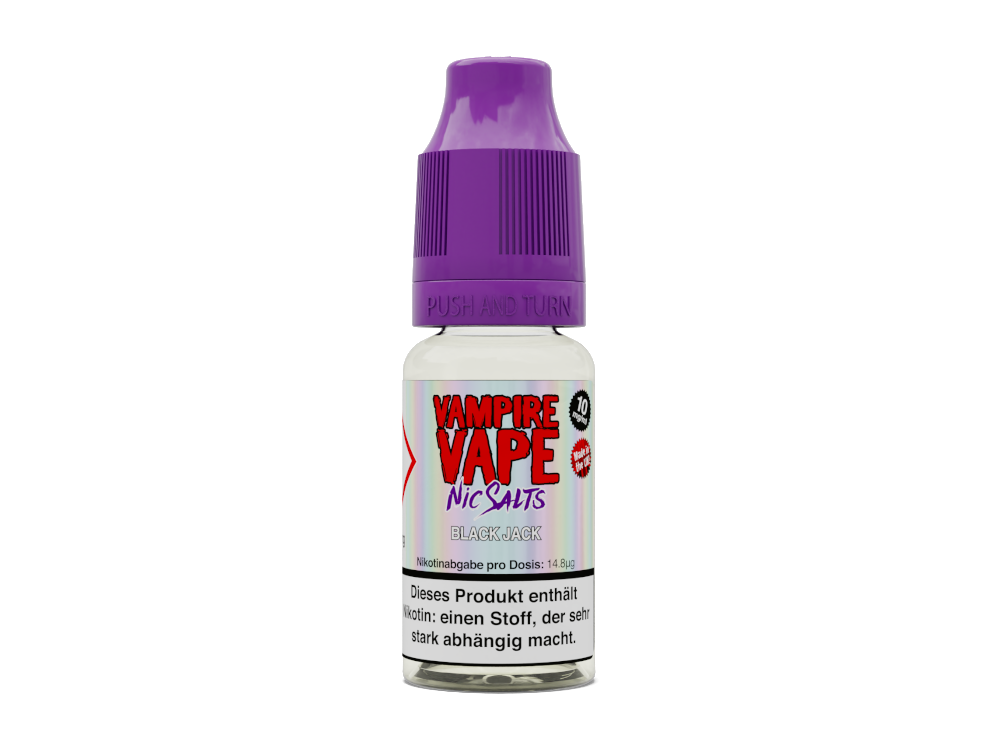 Vampire Vape - Black Jack - Nikotinsalz Liquid 10 mg/ml