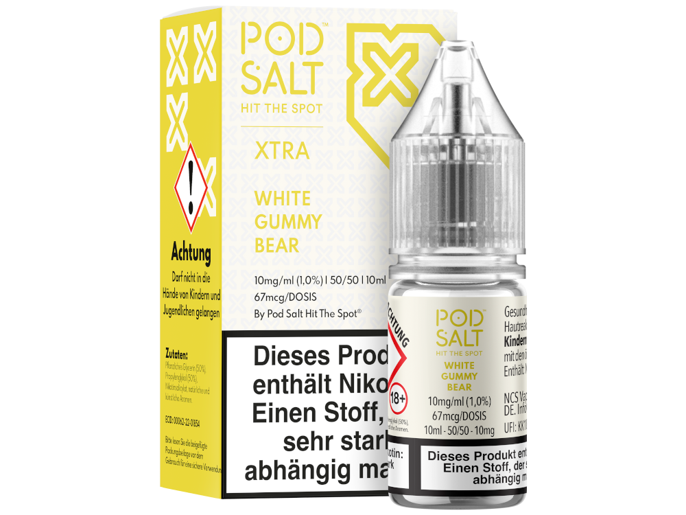 Pod Salt X - White Gummy Bear - Nikotinsalz Liquid