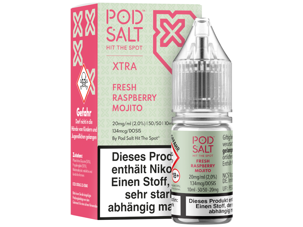 Pod Salt X - Fresh Rasperry Mojito - Nikotinsalz Liquid