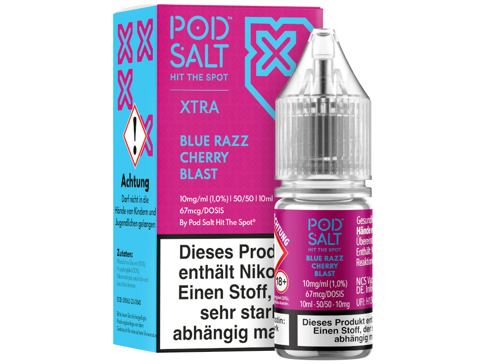 Pod Salt X - Blue Razz Cherry Blast - Nikotinsalz Liquid