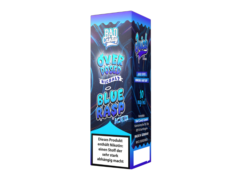 Bad Candy Liquids - Juicd - Overdosed Blue Rasp - Nikotinsalz Liquid