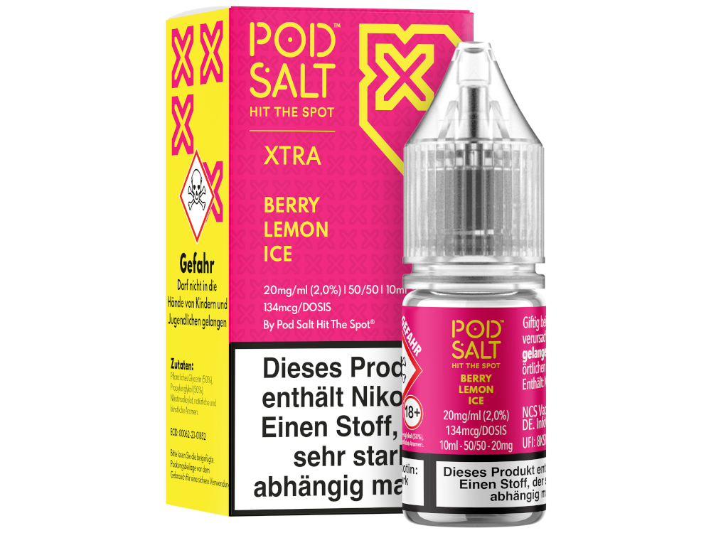 Pod Salt X - Berry Lemon Ice - Nikotinsalz Liquid
