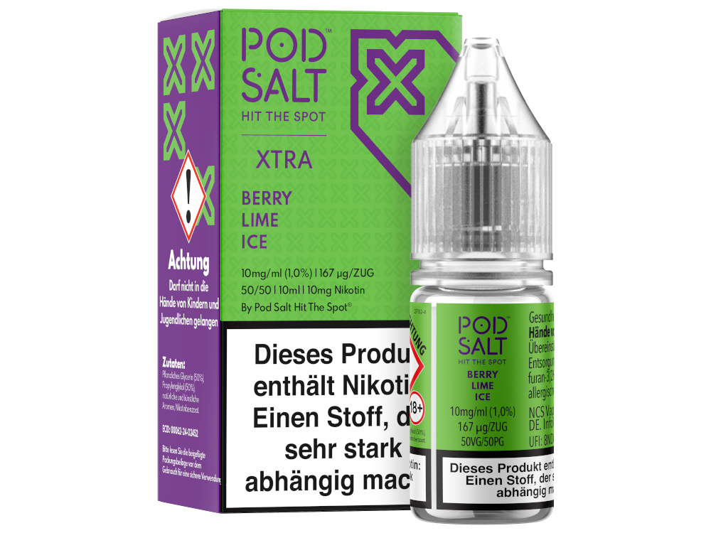 Pod Salt X - Berry Lime Ice - Nikotinsalz Liquid