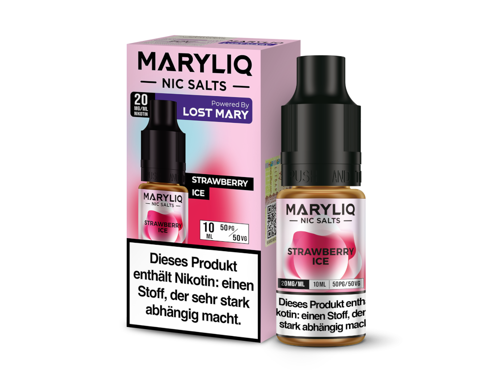 MARYLIQ - Strawberry Ice - Nikotinsalz Liquid