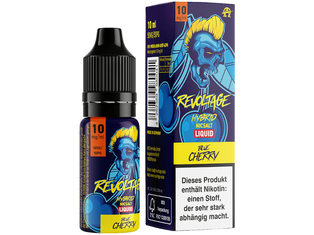 Revoltage - Blue Cherry - Hybrid Nikotinsalz Liquid