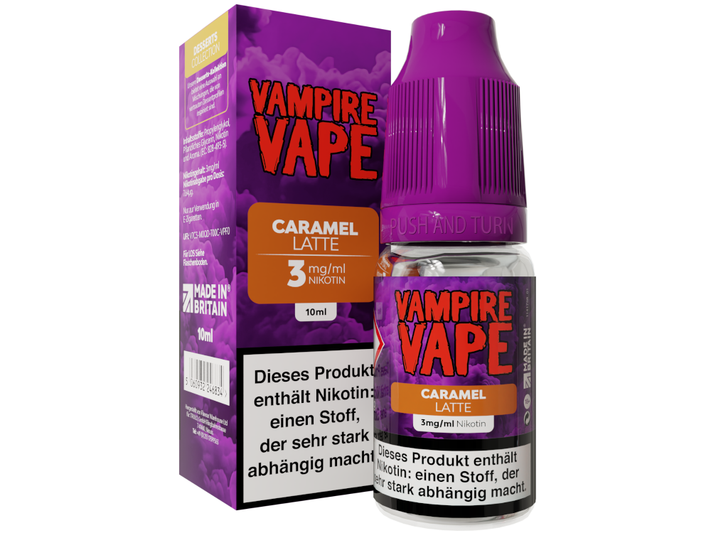 Vampire Vape - Dessert Collection - Caramel Latte E-Zigaretten Liquid