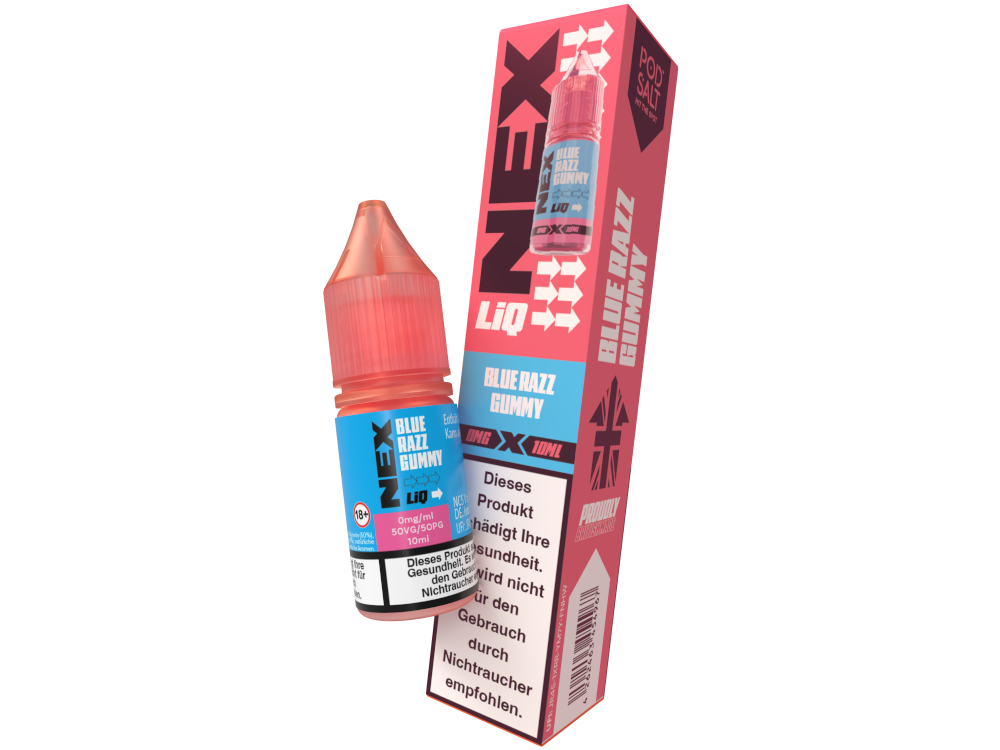Pod Salt - NexLiq - Blue Razz Gummy Nikotinsalz Liquid