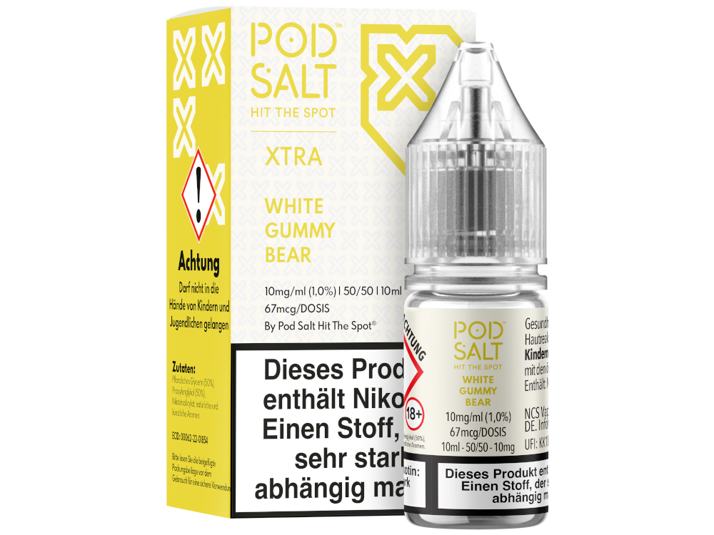 Pod Salt X - White Gummy Bear - Nikotinsalz Liquid