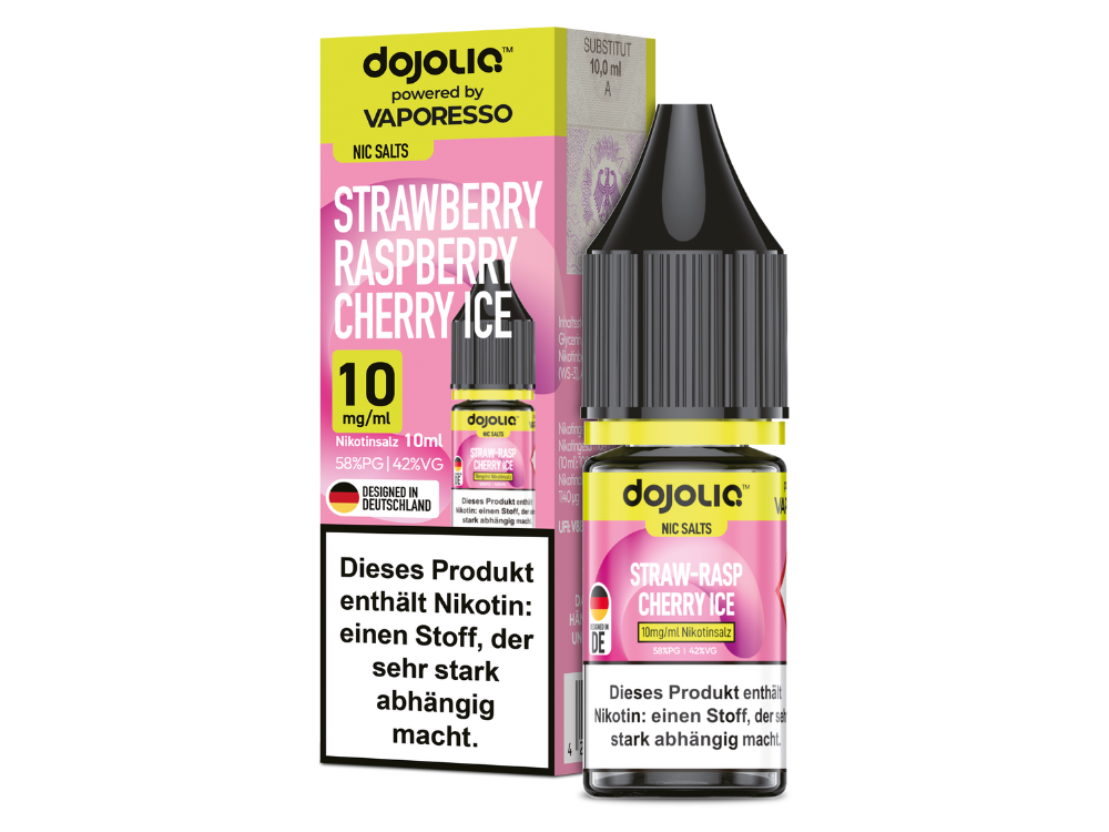 Vaporesso - Dojoliq - Strawberry Raspberry Cherry Ice - Nikotinsalz Liquid