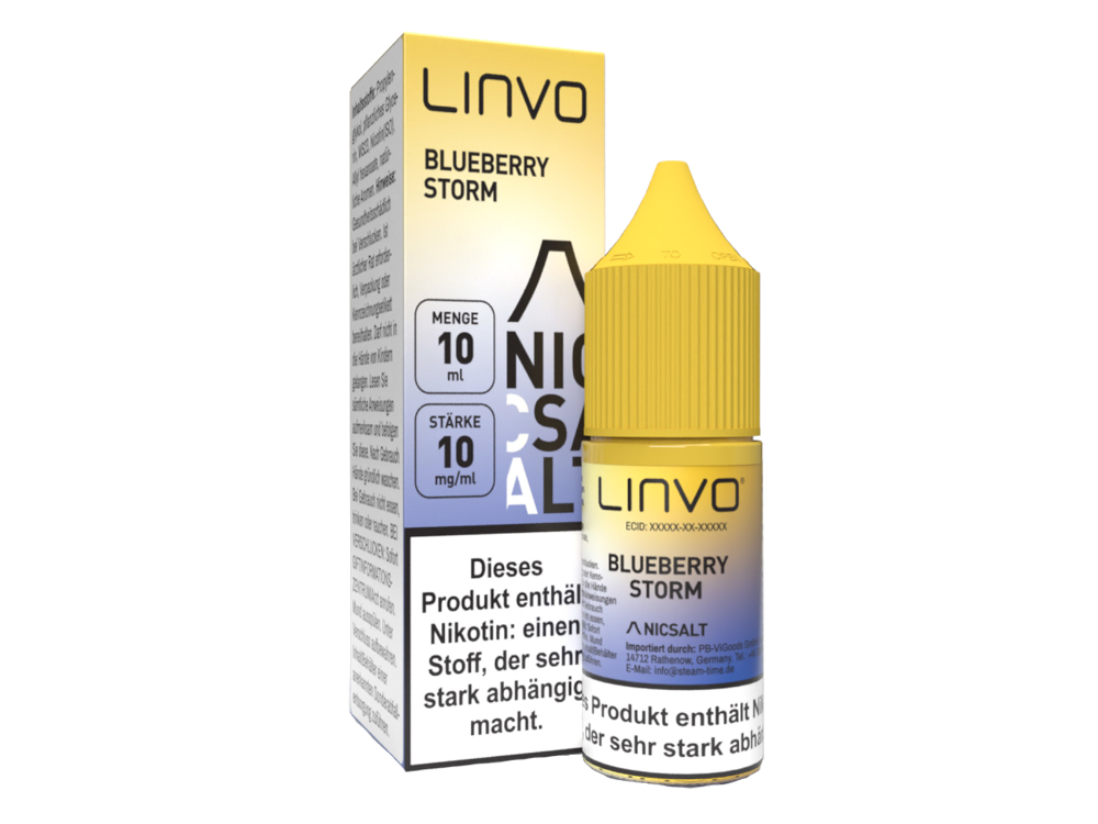 Linvo - Blueberry Storm - Nikotinsalz Liquid 20 mg/ml