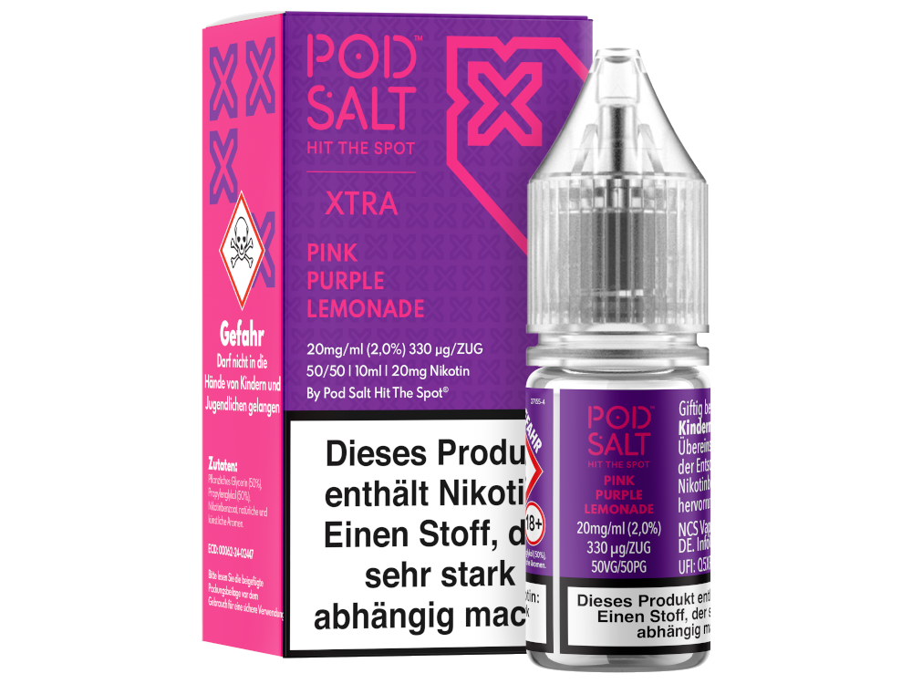 Pod Salt X - Pink Purple Lemonade - Nikotinsalz Liquid