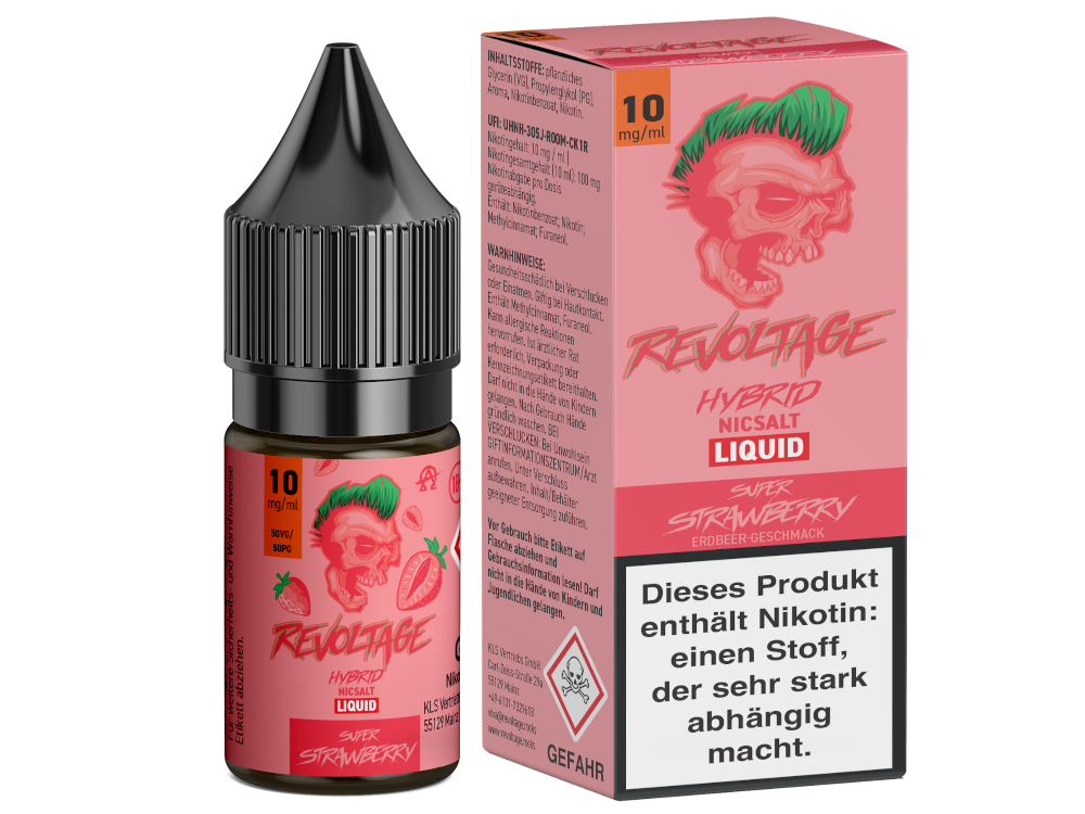 Revoltage - Super Strawberry - Hybrid Nikotinsalz Liquid
