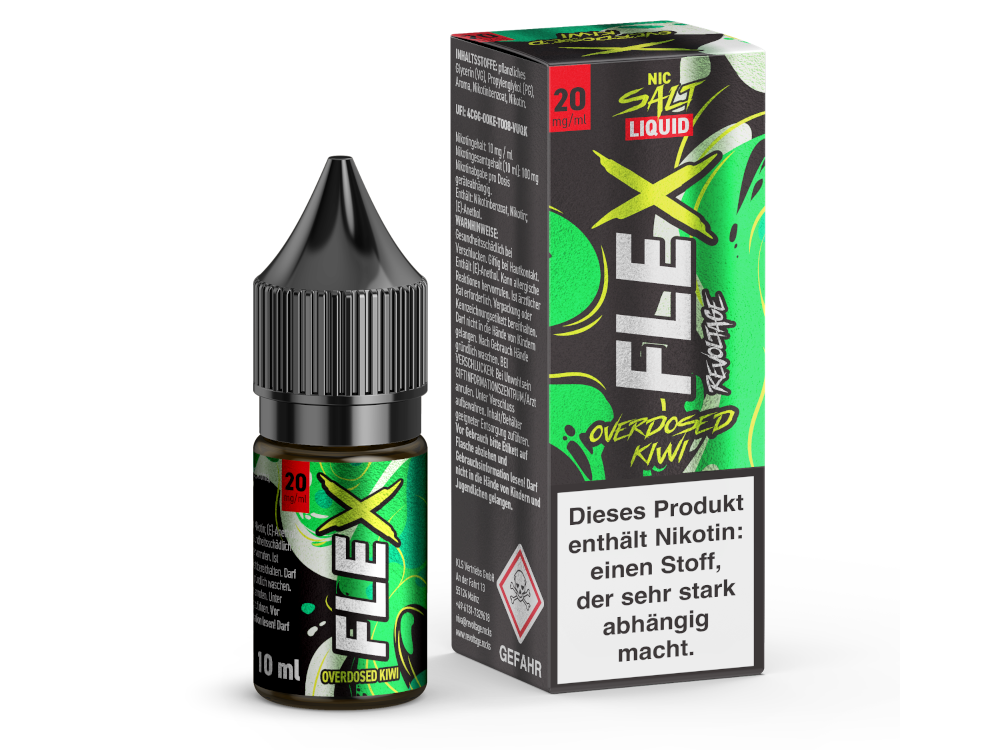 Revoltage - FLEX - Overdosed Kiwi - Nikotinsalz Liquid