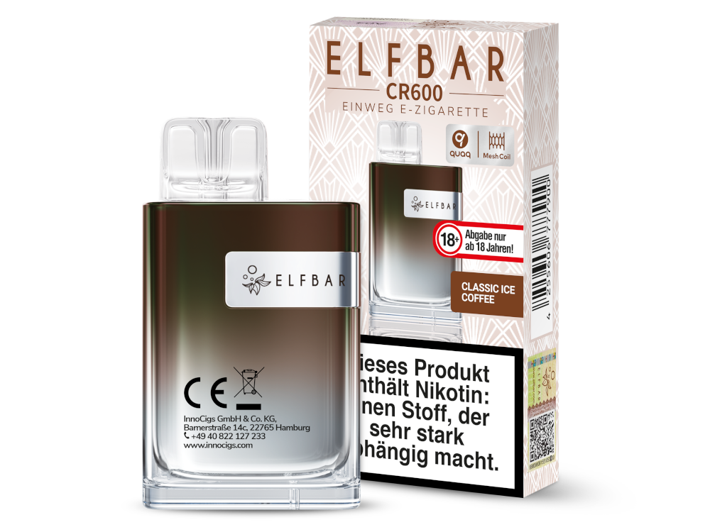 Elfbar - CR600 Einweg E-Zigarette - 20 mg/ml