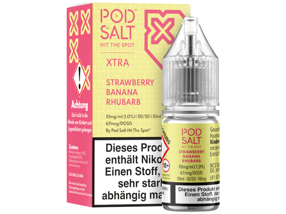 Pod Salt X - Strawberry Banana Rhubarb - Nikotinsalz Liquid