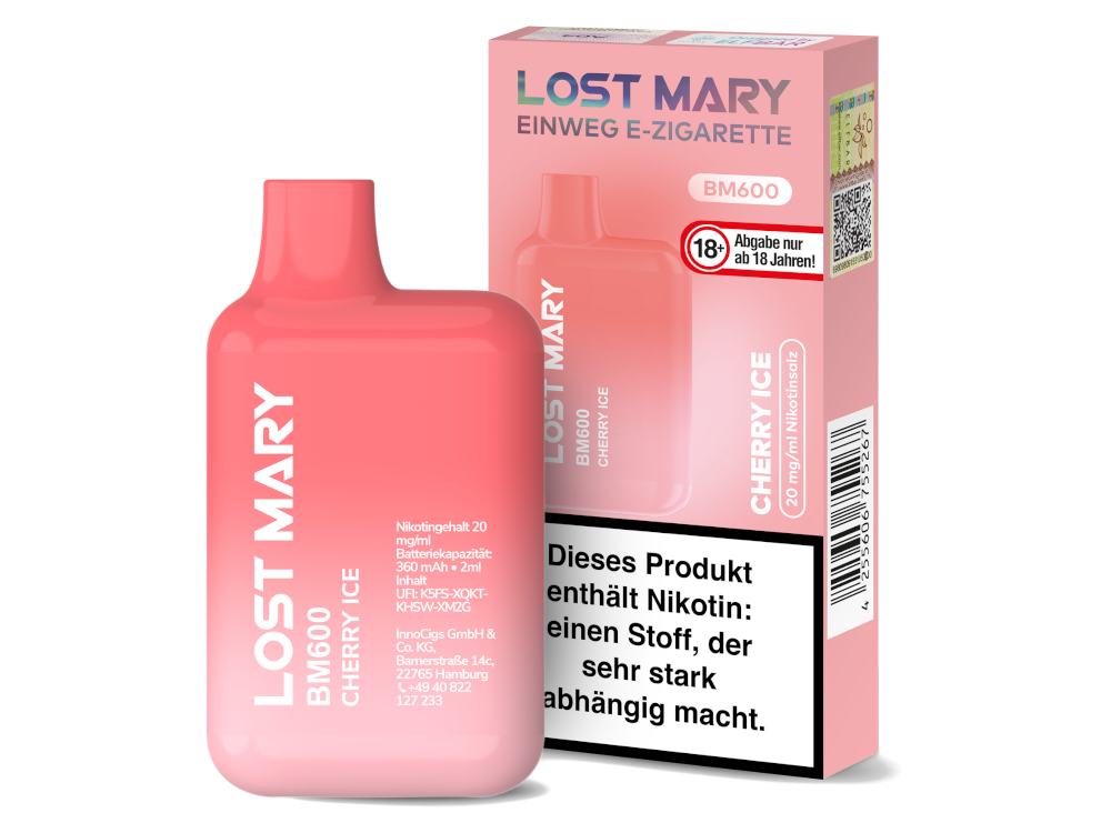 Lost Mary - BM600 Einweg E-Zigarette - 20 mg/ml