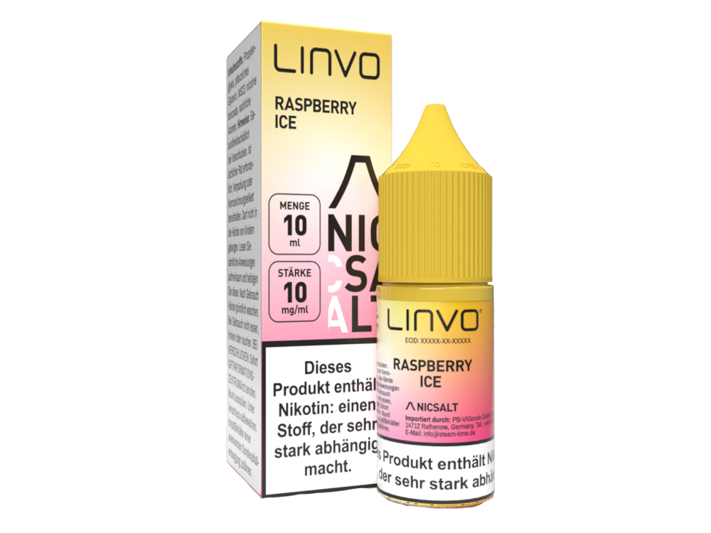 Linvo - Raspberry Ice - Nikotinsalz Liquid 20 mg/ml