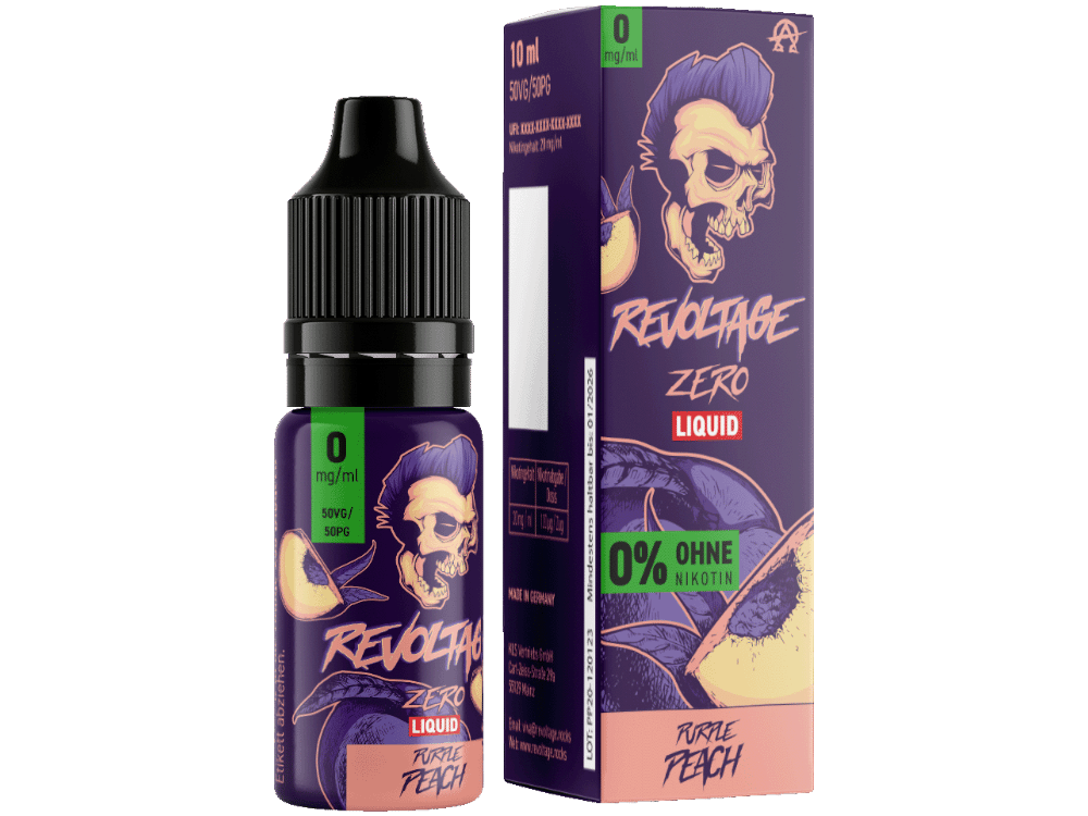 Revoltage - Purple Peach - Hybrid Nikotinsalz Liquid 0 mg/ml