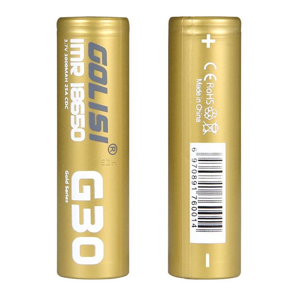 Akku Golisi G30 - 18650 - 3000 mAh, 20A ungeschützt