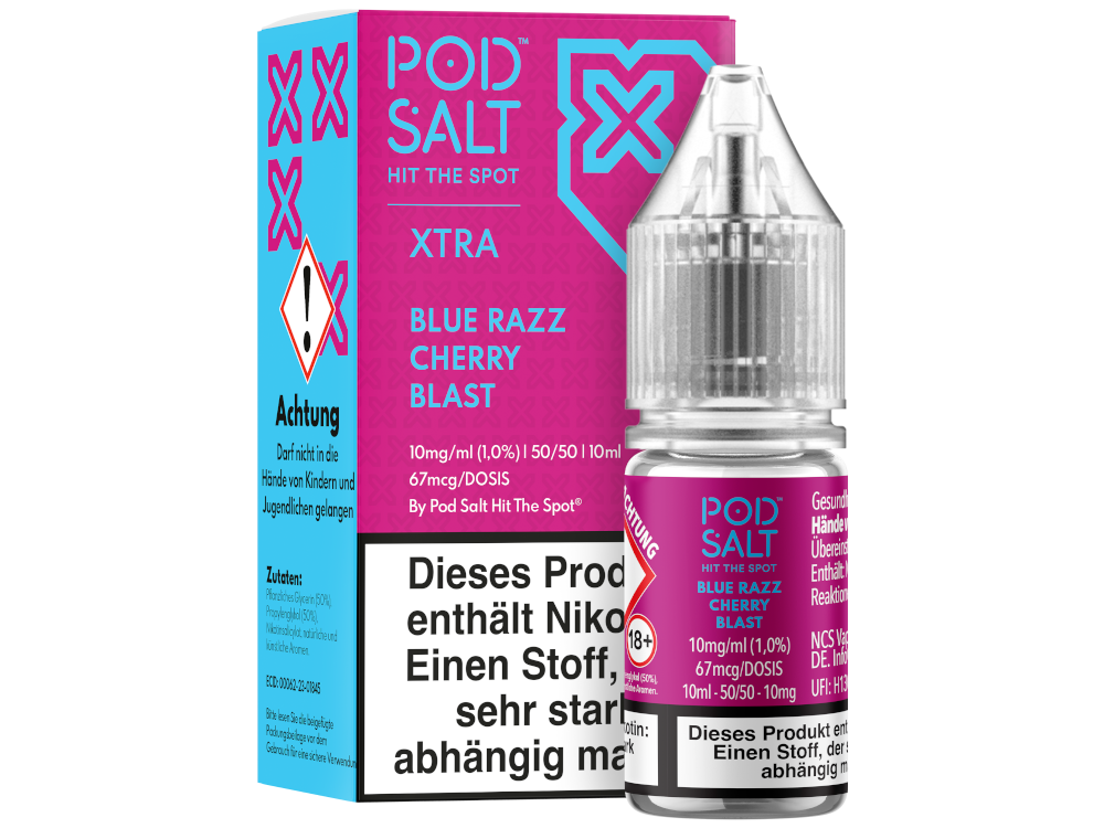 Pod Salt X - Blue Razz Cherry Blast - Nikotinsalz Liquid