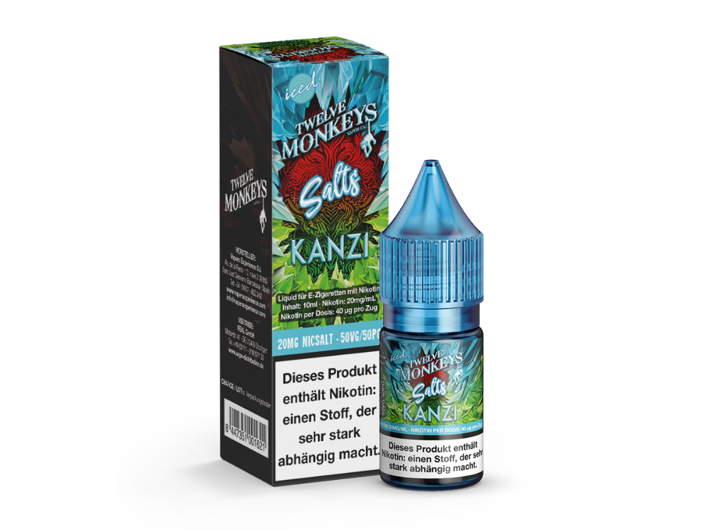 Twelve Monkeys - Iced - Kanzi - Nikotinsalz Liquid 20 mg/ml