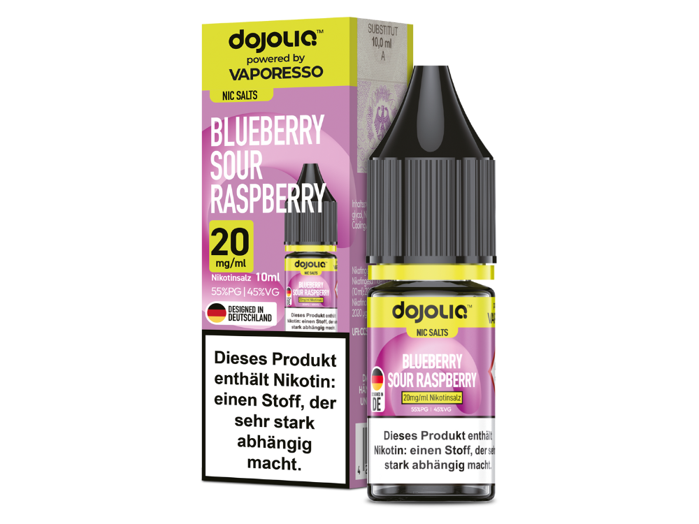 Vaporesso - Dojoliq - Blueberry Sour Raspberry - Nikotinsalz Liquid